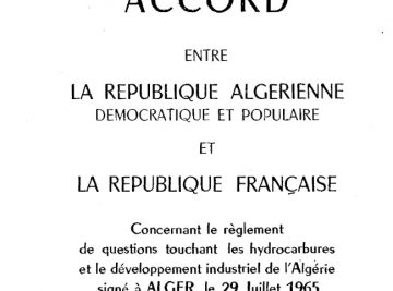 Accord Algérie France sur les Hydrocarbures 1965